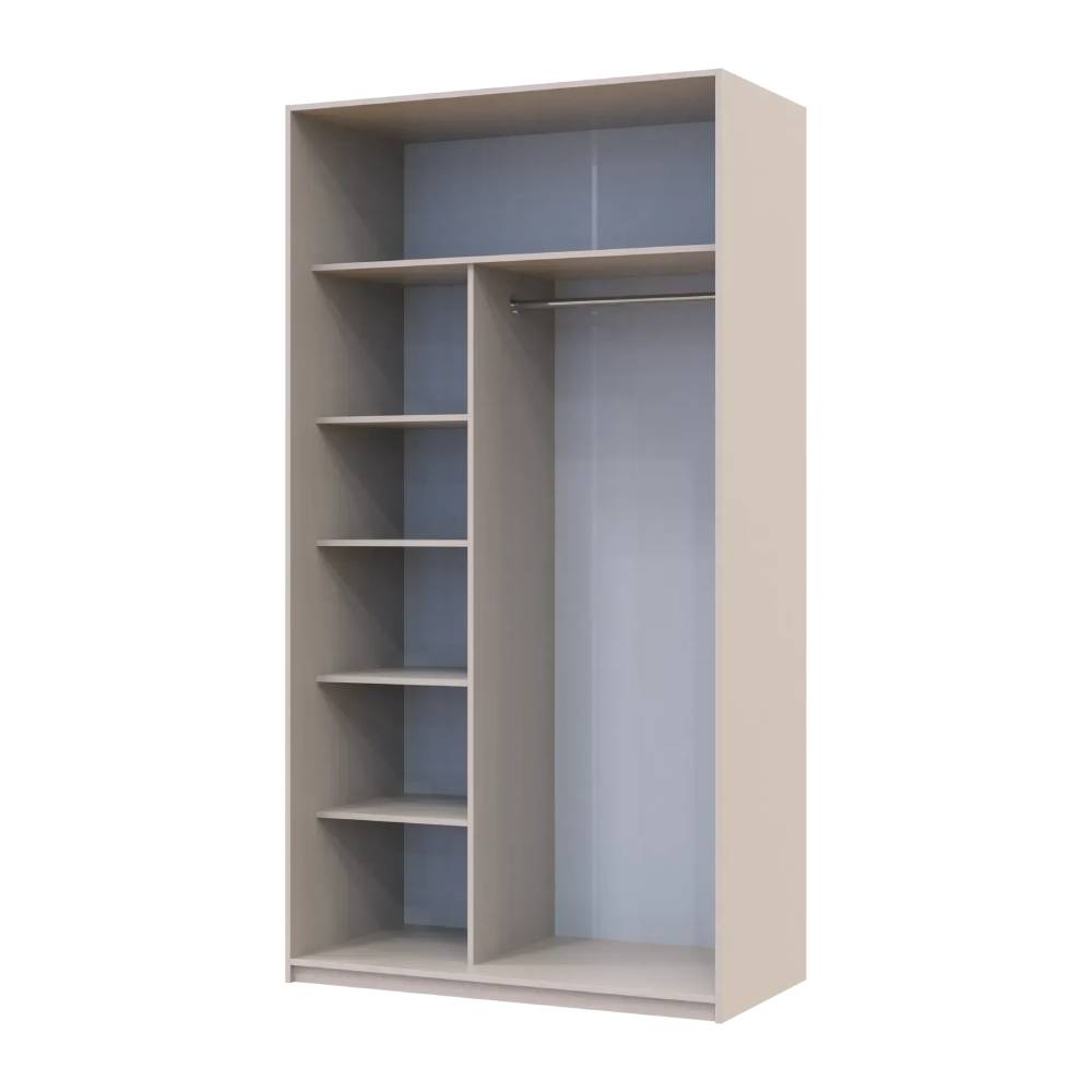 Шкаф-купе Doros Сити Лайт Кашемир 1 ДСП/1 зеркало 120х60х225 (80736335)