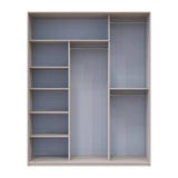 Шкаф-купе Doros Сити Лайт Кашемир 3 зеркала 180х60х225 (80736374)