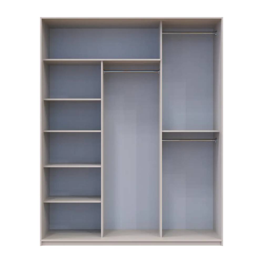 Шкаф-купе Doros Сити Лайт Кашемир 2 ДСП/1 зеркало 180х60х225 (80736371)