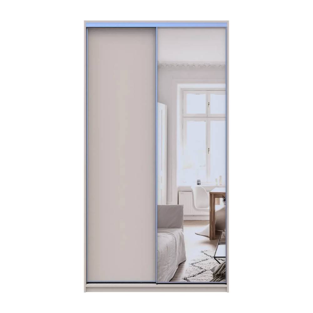 Шкаф-купе Doros Сити Лайт Кашемир 1 ДСП/1 зеркало 120х45х225 (80736338)
