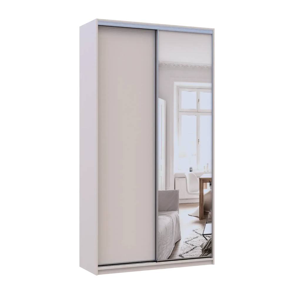 Шкаф-купе Doros Сити Лайт Кашемир 1 ДСП/1 зеркало 120х45х225 (80736338)