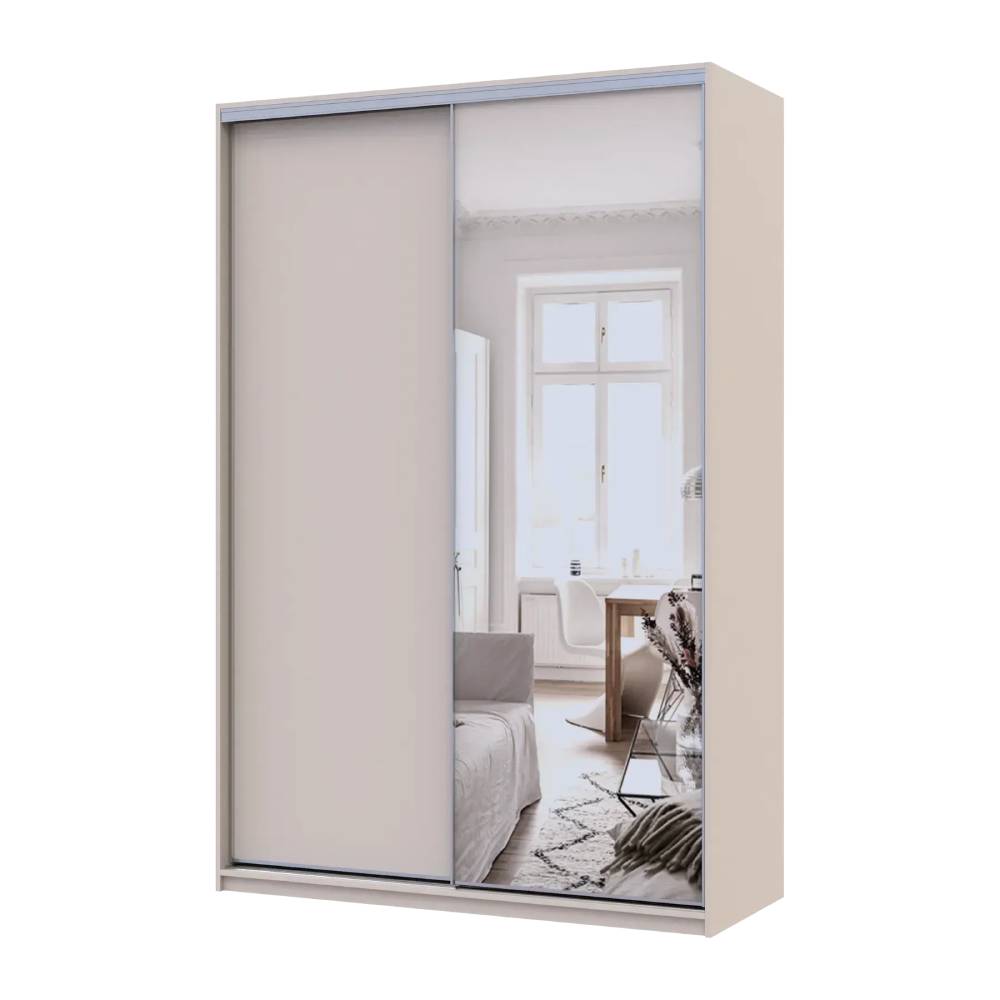Шкаф-купе Doros Сити Лайт Кашемир 1 ДСП/1 зеркало 150х60х225 (80736353)