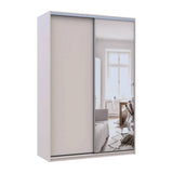 Шкаф-купе Doros Сити Лайт Кашемир 1 ДСП/1 зеркало 150х45х225 (80736356)