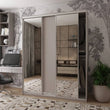 Шкаф-купе Doros Сити Лайт Кашемир 1 ДСП/2 зеркала 180х60х225 (80736368)