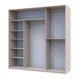 Шкаф-купе Doros Сити Лайт Кашемир 2 ДСП/1 зеркало 225х60х225 (80736383)