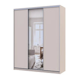 Шкаф-купе Doros Сити Лайт Кашемир 2 ДСП/1 зеркало 180х60х225 (80736371)