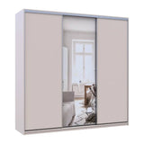 Шкаф-купе Doros Сити Лайт Кашемир 2 ДСП/1 зеркало 225х60х225 (80736383)