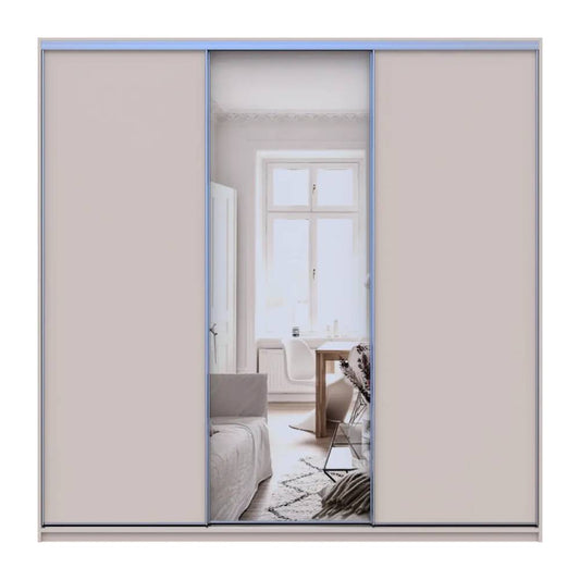 Шкаф-купе Doros Сити Лайт Кашемир 2 ДСП/1 зеркало 225х60х225 (80736383)