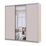 Шкаф-купе Doros Сити Лайт Кашемир 2 ДСП/1 зеркало 225х60х225 (80736383)