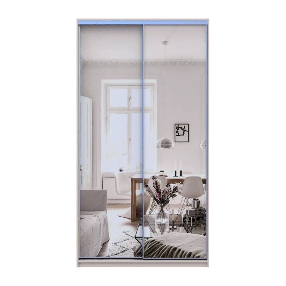 Шкаф-купе Doros Сити Лайт Кашемир 2 зеркала 120х60х225 (80736341)