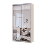 Шкаф-купе Doros Сити Лайт Кашемир 2 зеркала 120х45х225 (80736344)