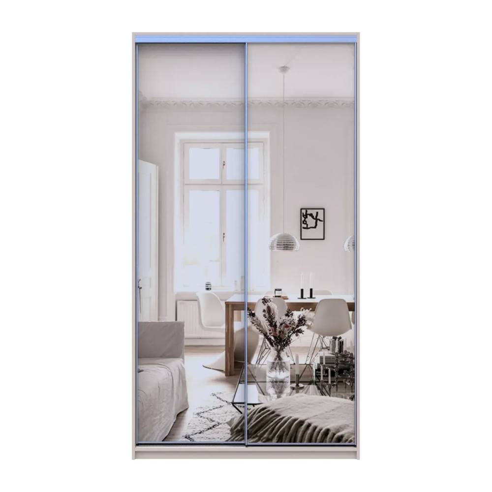Шкаф-купе Doros Сити Лайт Кашемир 2 зеркала 120х45х225 (80736344)