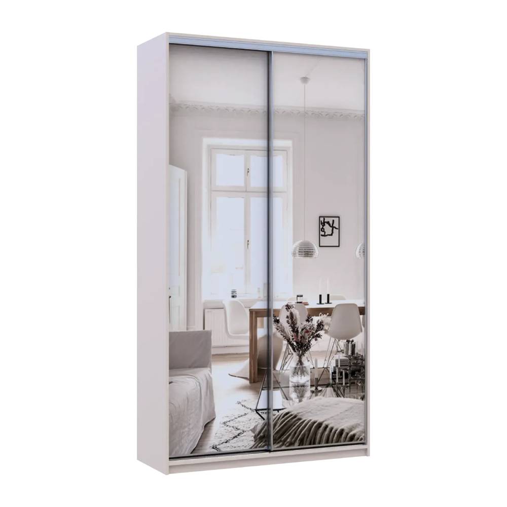 Шкаф-купе Doros Сити Лайт Кашемир 2 зеркала 120х45х225 (80736344)