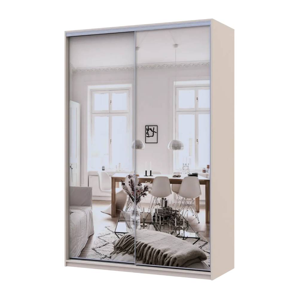 Шкаф-купе Doros Сити Лайт Кашемир 2 зеркала 150х60х225 (80736359)