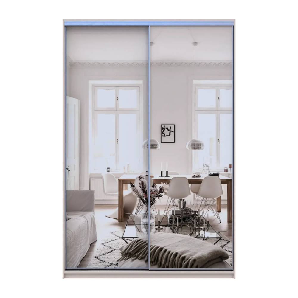 Шкаф-купе Doros Сити Лайт Кашемир 2 зеркала 150х45х225 (80736362)