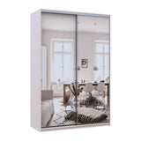 Шкаф-купе Doros Сити Лайт Кашемир 2 зеркала 150х45х225 (80736362)