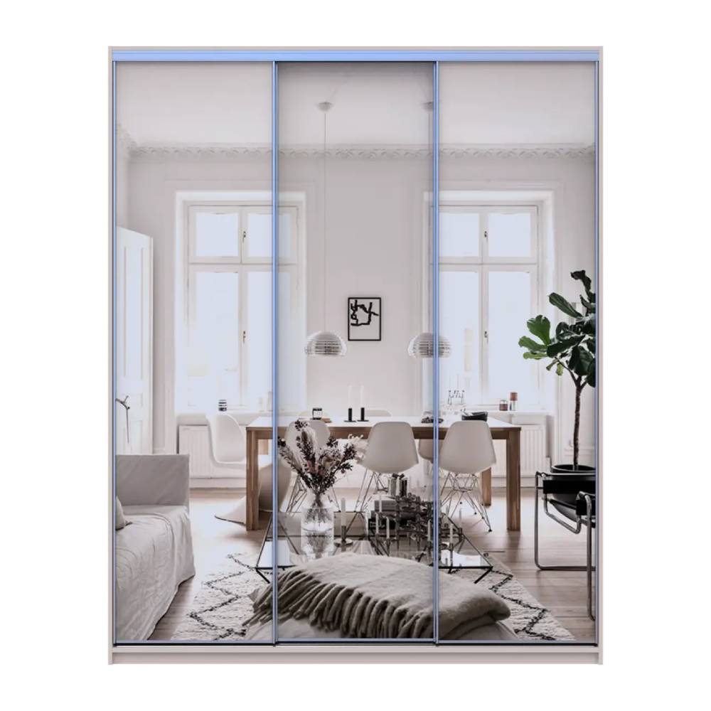 Шкаф-купе Doros Сити Лайт Кашемир 3 зеркала 180х60х225 (80736374)