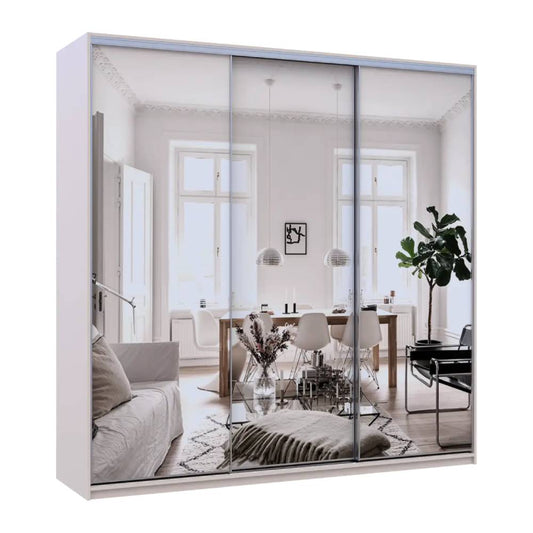 Шкаф-купе Doros Сити Лайт Кашемир 3 зеркала 225х60х225 (DRS-011811)