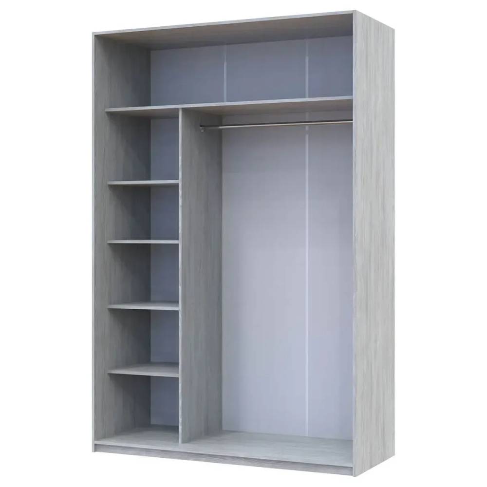 Шкаф купе Doros Сити Лайт Сосна Натти 1 ДСП / 1 зеркало 150х60х225 (DRS-011965)