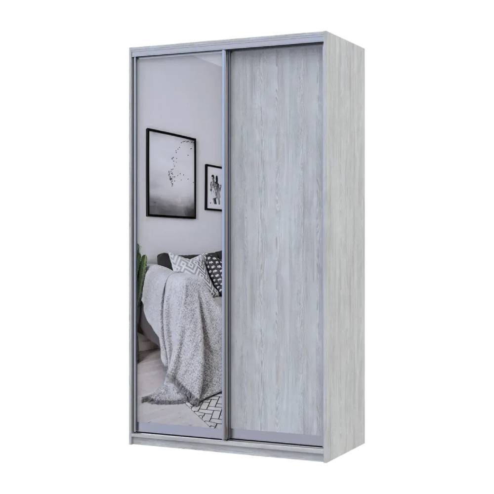 Шкаф купе Doros Сити Лайт Сосна Натти 1 ДСП / 1 зеркало 120х45х225 (DRS-011956)