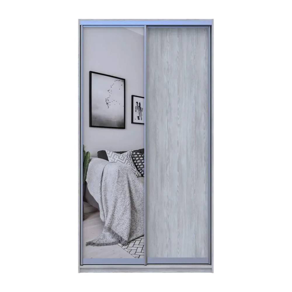 Шкаф купе Doros Сити Лайт Сосна Натти 1 ДСП / 1 зеркало 120х45х225 (DRS-011956)