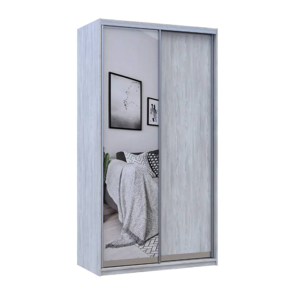 Шкаф купе Doros Сити Лайт Сосна Натти 1 ДСП / 1 зеркало 120х45х225 (DRS-011956)