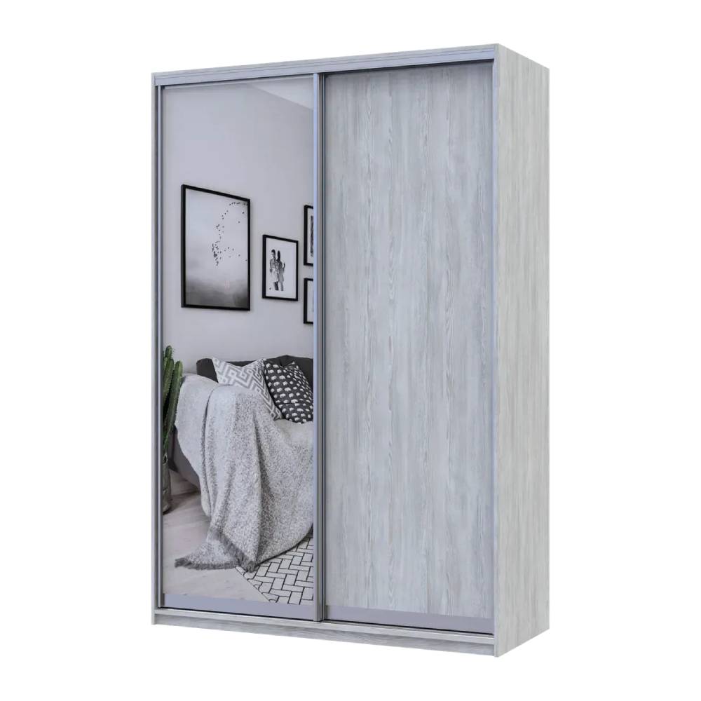 Шкаф купе Doros Сити Лайт Сосна Натти 1 ДСП / 1 зеркало 150х45х225 (DRS-011962)