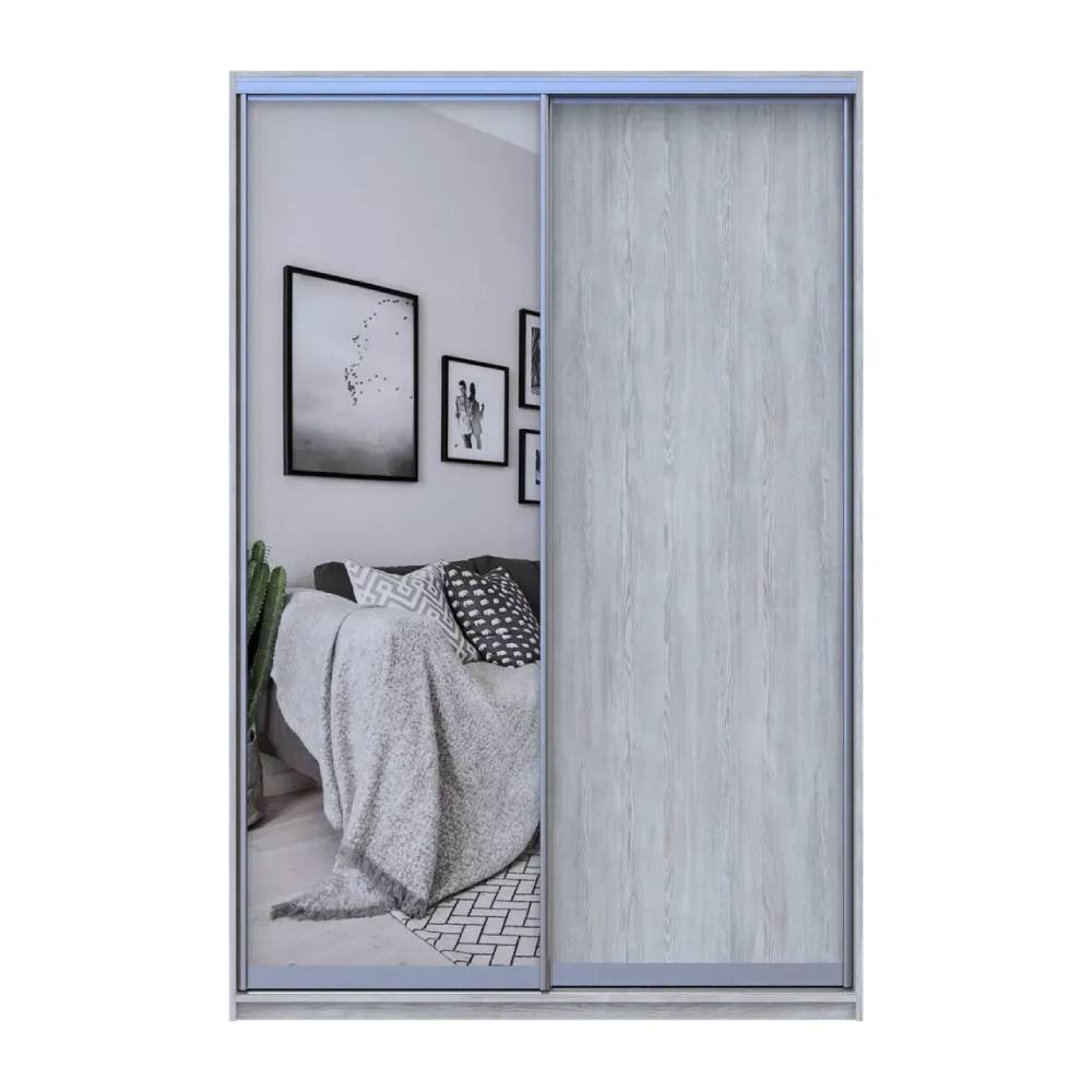 Шкаф купе Doros Сити Лайт Сосна Натти 1 ДСП / 1 зеркало 150х45х225 (DRS-011962)