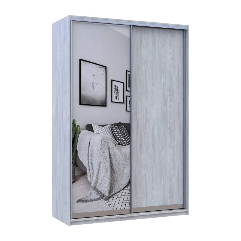 Шкаф купе Doros Сити Лайт Сосна Натти 1 ДСП / 1 зеркало 150х45х225 (DRS-011962)