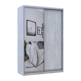 Шкаф купе Doros Сити Лайт Сосна Натти 1 ДСП / 1 зеркало 150х45х225 (DRS-011962)