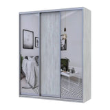 Шкаф купе Doros Сити Лайт Сосна Натти 1 ДСП / 2 зеркала 225х60х225 (DRS-011972)