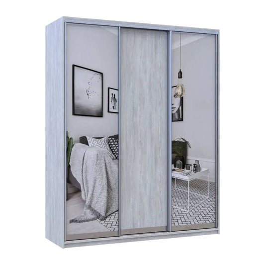 Шкаф купе Doros Сити Лайт Сосна Натти 1 ДСП / 2 зеркала 180х60х225 (DRS-011968)