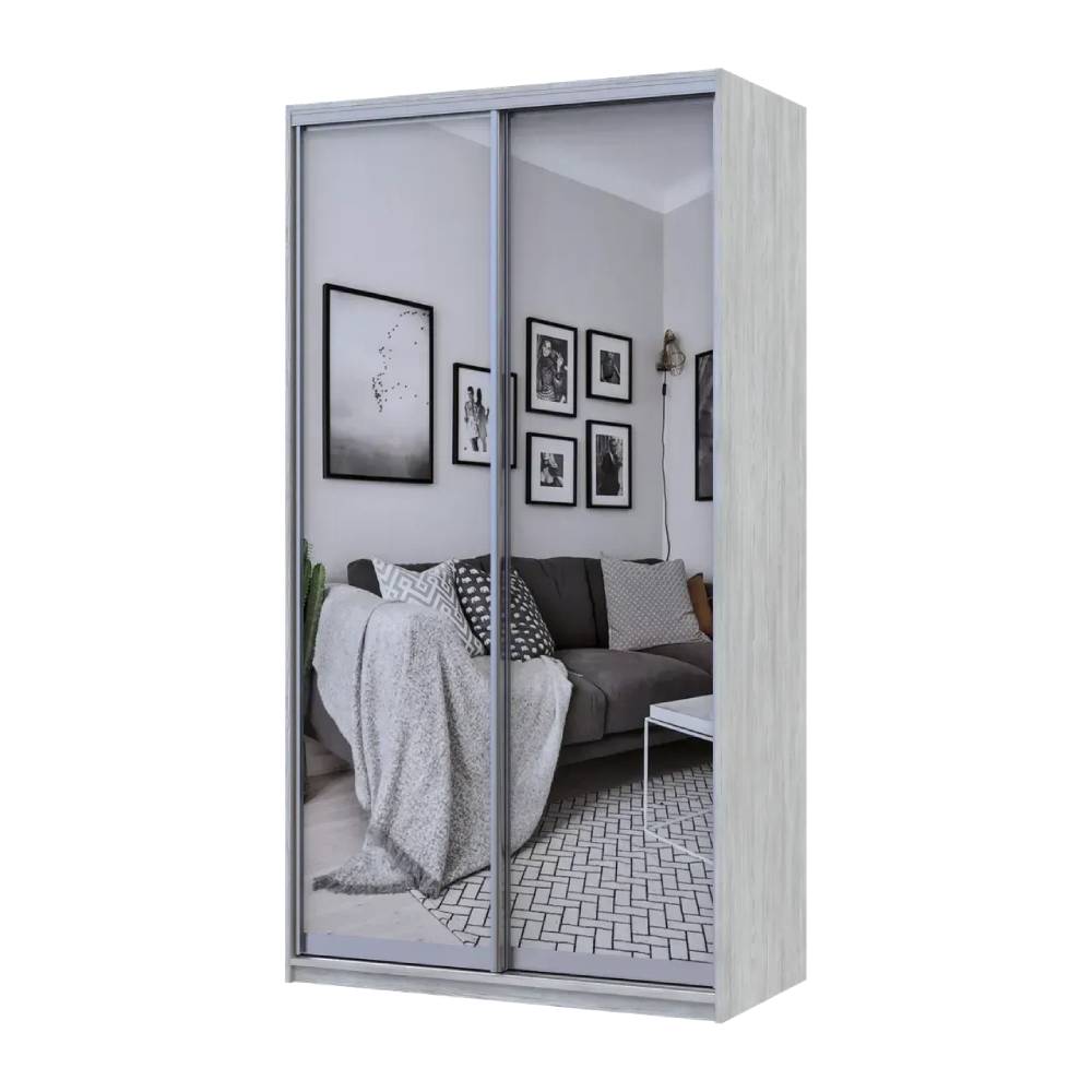 Шкаф купе Doros Сити Лайт Сосна Натти 2 Зеркала 120х45х225 (DRS-011957)