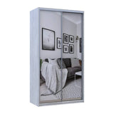 Шкаф купе Doros Сити Лайт Сосна Натти 2 Зеркала 120х45х225 (DRS-011957)