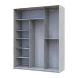 Шкаф купе Doros Сити Лайт Сосна Натти 1 ДСП / 2 зеркала 180х60х225 (DRS-011968)