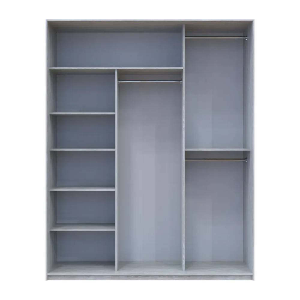 Шкаф купе Doros Сити Лайт Сосна Натти 1 ДСП / 2 зеркала 180х60х225 (DRS-011968)