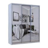 Шкаф купе Doros Сити Лайт Сосна Натти 3 Зеркала 180х60х225 (DRS-011970)