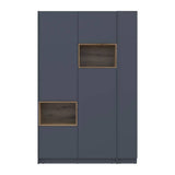 Шкаф для одежды с нишей и этажеркой Doros Дейл Графит/Дуб Эвок 2 ДСП 143.2х52х220 DRS-011723 (44900335)