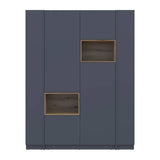 Шкаф для одежды с нишей и этажеркой Doros Дейл Графит/Дуб Эвок 2 ДСП 143.2х52х220 DRS-011723 (44900335)