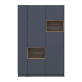 Шкаф для одежды с нишей и этажеркой Doros Дейл Графит/Дуб Эвок 2 ДСП 143.2х52х220 DRS-011723 (44900335)