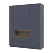 Шкаф для одежды с нишей и этажеркой Doros Дейл Графит/Дуб Эвок 3 ДСП 178х52х220 DRS-011725 (44900337)