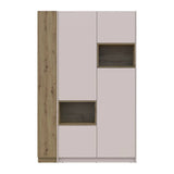 Шкаф для одежды с нишей и этажеркой Doros Дейл Кашемир/Дуб Артизан 2 ДСП 143.2х52х220 DRS-011735 (42005155)