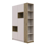 Шкаф для одежды с нишей и этажеркой Doros Дейл Кашемир/Дуб Артизан 2 ДСП 143.2х52х220 DRS-011735 (42005155)