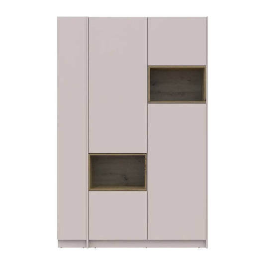 Шкаф для одежды с нишей и этажеркой Doros Дейл Кашемир/Дуб Артизан 2 ДСП 143.2х52х220 DRS-011724 (44900336)