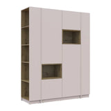 Шкаф для одежды с нишей и этажеркой Doros Дейл Кашемир/Дуб Артизан 2 ДСП 143.2х52х220 DRS-011724 (44900336)