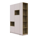 Шкаф для одежды с нишей и этажеркой Doros Дейл Кашемир/Дуб Артизан 2 ДСП 143.2х52х220 DRS-011724 (44900336)