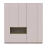 Шкаф для одежды с нишей и этажеркой Doros Дейл Кашемир/Дуб Артизан 3 ДСП 178х52х220 DRS-011726 (44900338)