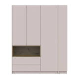 Шкаф для одежды с нишей и этажеркой Doros Дейл Кашемир/Дуб Артизан 3 ДСП 178х52х220 DRS-011726 (44900338)