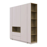 Шкаф для одежды с нишей и этажеркой Doros Дейл Кашемир/Дуб Артизан 3 ДСП 178х52х220 DRS-011726 (44900338)