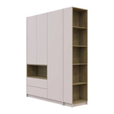 Шкаф для одежды с нишей и этажеркой Doros Дейл Кашемир/Дуб Артизан 3 ДСП 178х52х220 DRS-011726 (44900338)